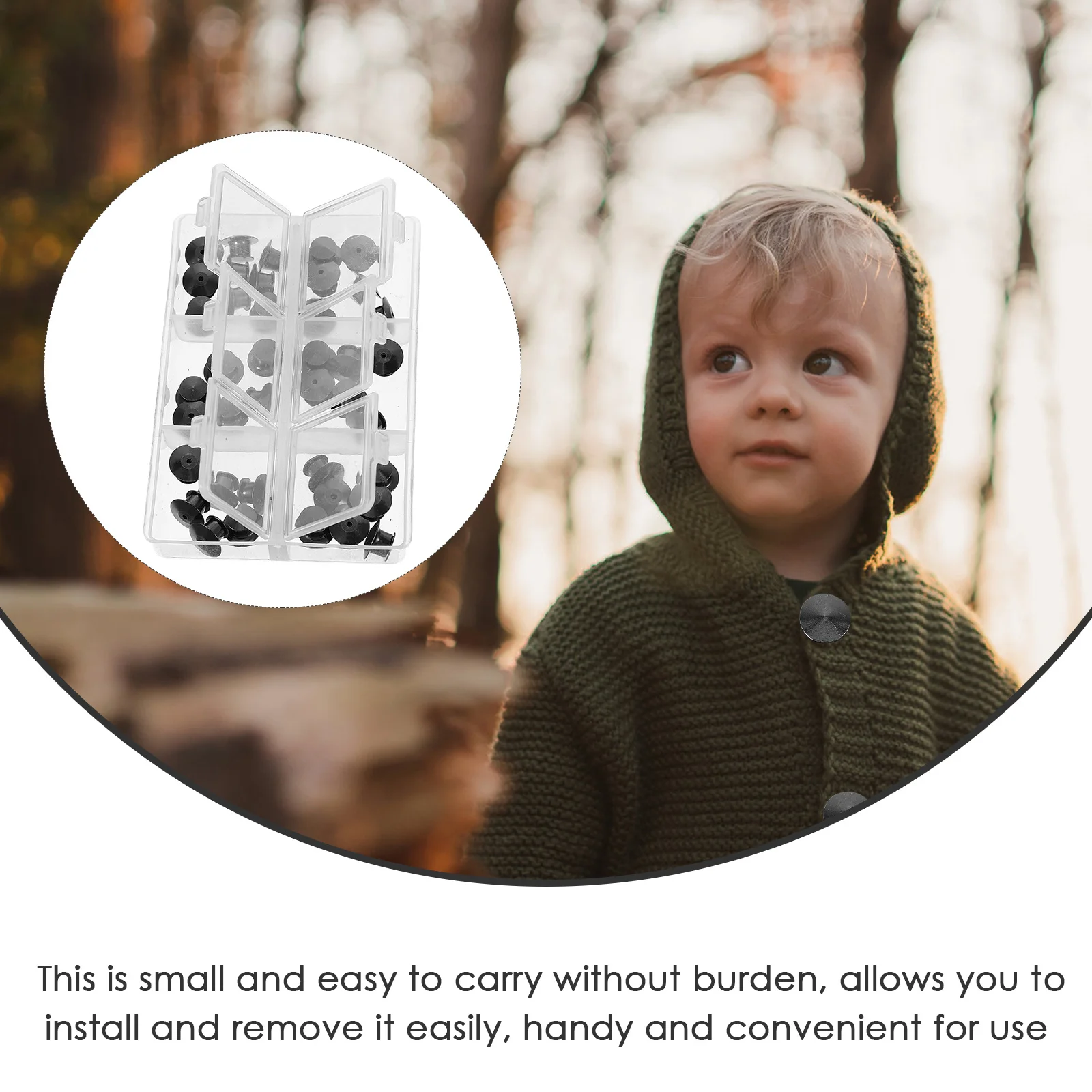 1 Box Alloy Lapel Pin Backs Enamel Flat Round Locking Pin Clutch Durable Replacement Backings for Pins Badges Bags Hats DIY