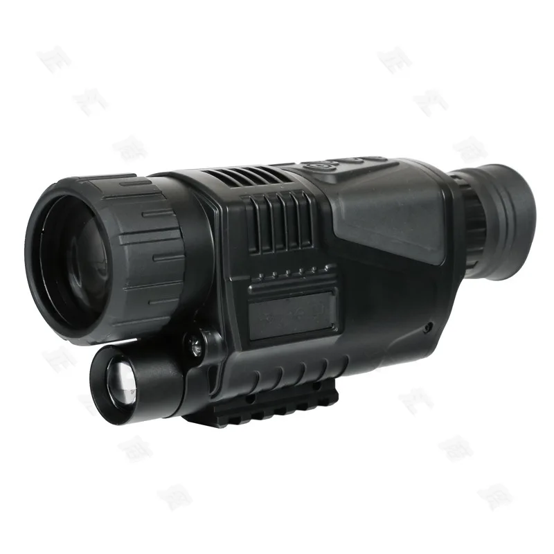 Infrared Night Vision Device 5X42 Monocular Telescope Low-light Digital Dv Day and Night Photo Video Black Maple Leaf