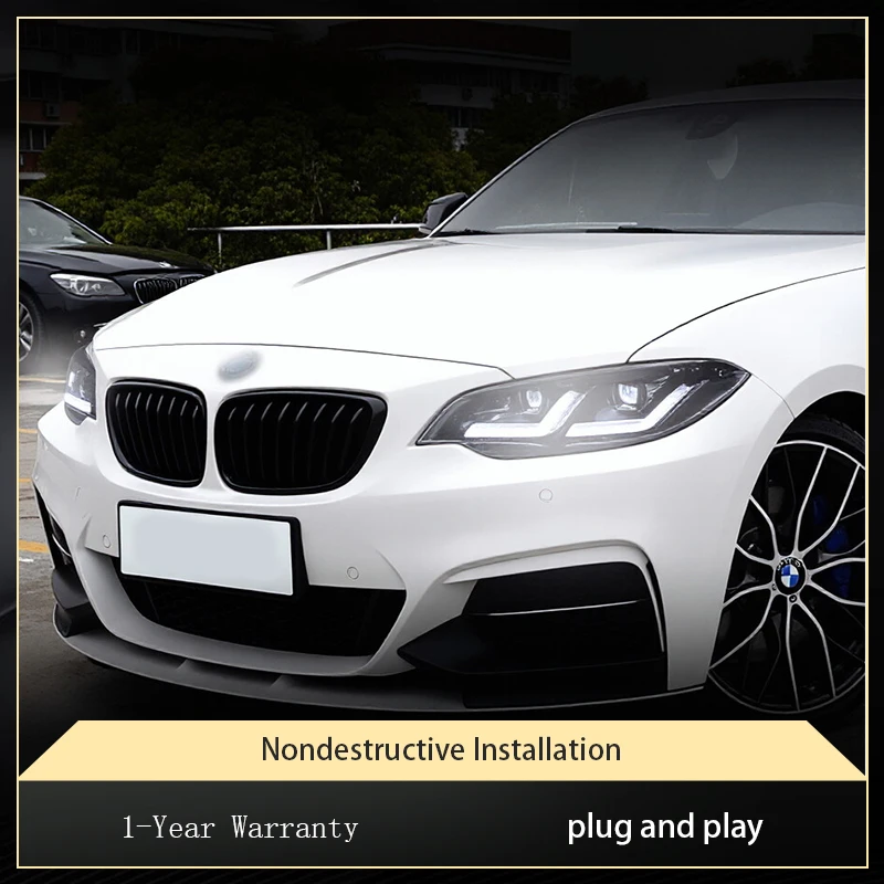 Headlight Styling FOR BMW 2 Series F22 218i 220i 225 M2 2014-2021 Lens DRL Front Lamp LED Bulbs Car Stuff Auto Mobile Accessory