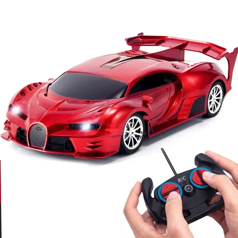 RC Car 2.4G 4CH Remote Control 1:18 With Led Light Sports Cars High Speed Radio Drift Vehicle Racing Boys Girls Toy For Children