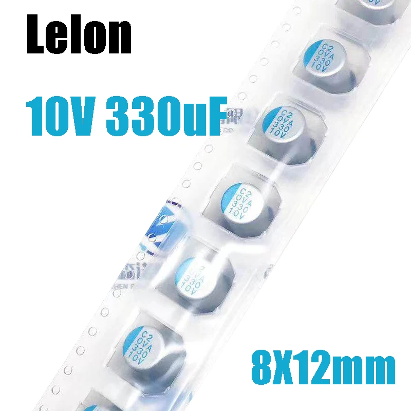 10V330UF 8X12MM Lelon SMD Solid state capacitor 330uf 10V