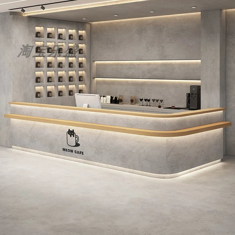 

Industrial style bar bar milk tea shop coffee shop cashier restaurant front desk bistro barbecue reception desk