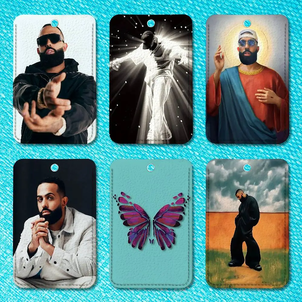 

E-Eladio C-Carrion Sauce Boyz Premium PU Leather Card for Daily Use Holder Card Case with Metal Carabiner Customizable Design