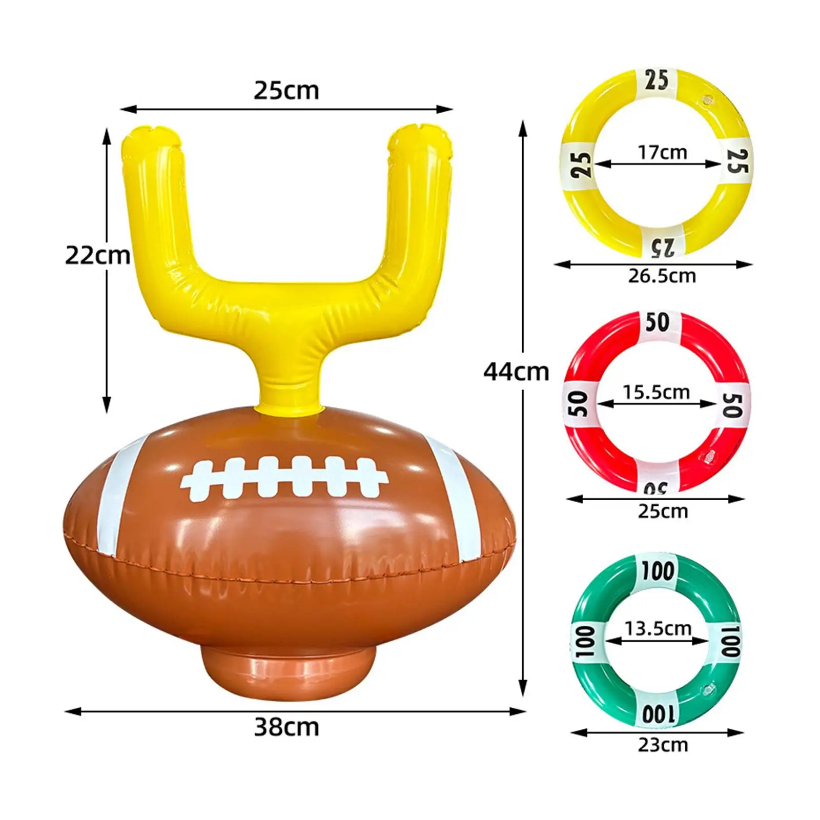 축구 링 토스 모자 장난감, 실내 휴일 재미있는 링 토스 파티 게임, 크리스마스 카니발 생일 가족 활동용 던지기 링 세트