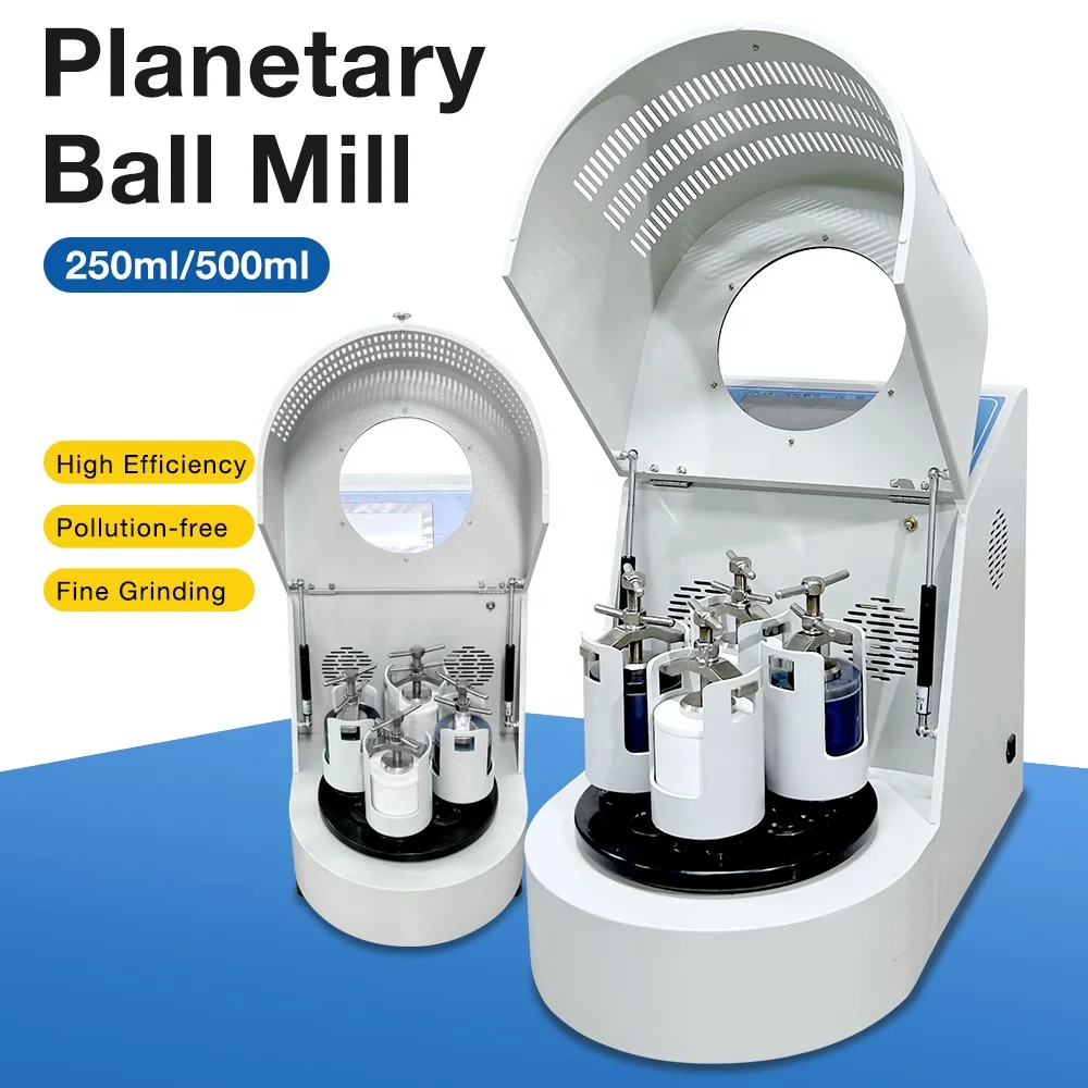 Wholesale Laboratory Small Crusher Particle Size Ultrafine Powder Grinder 500ml All-round Planetary Ball Mill Grinder Lab Use
