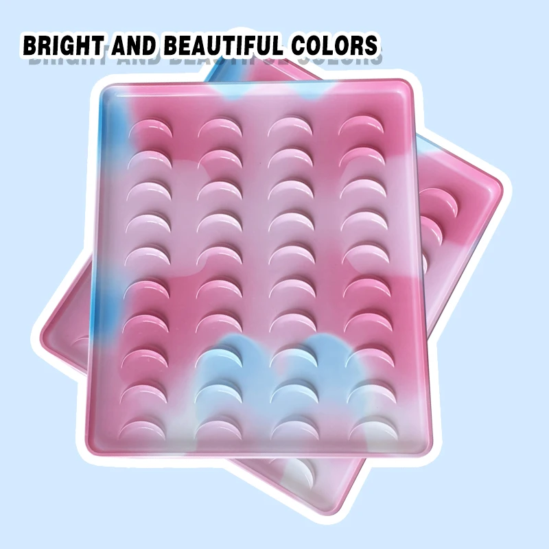 MEW 50/100/300/500 Pcs Colored Eyelash Packaging Box Wholesale Lashes Boxes Case 8-25mm Empty Makeup Eyelash Package Boxes