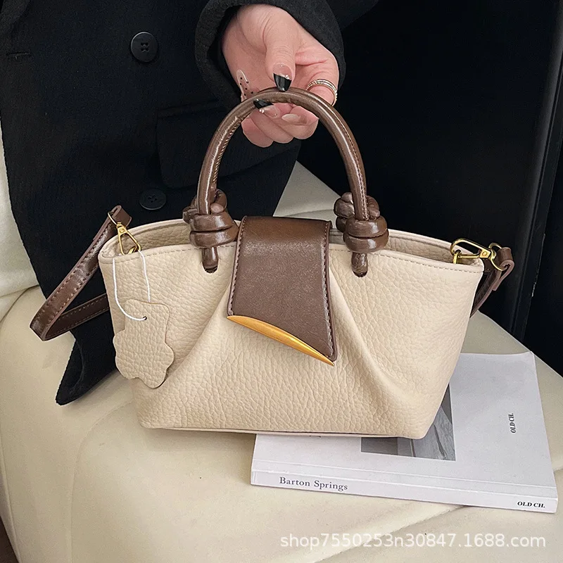 حقيبة دلو أنيقة لعام 2025، محفظة كتف كلاسيكية بسيطة، حقيبة كروس نسائية متعددة الاستخدامات، حقيبة حبال من النهار إلى الليل، بلوزة كاجوال #4