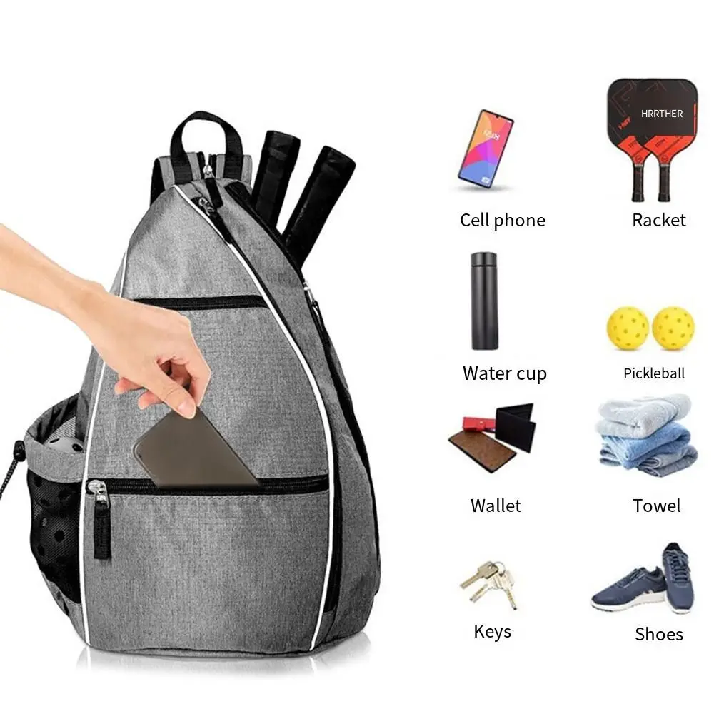 Lightweight Pickleball Backpack Multifunctional Adjustable Tennis Bag Colorful Phone Pocket Sports Backpacks Camping
