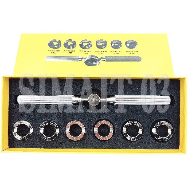Watch Back Opener Tool 5537 | 6-Head Case Wrench for Screw-Type/Threaded Case Backs | Watch Repair Kit
