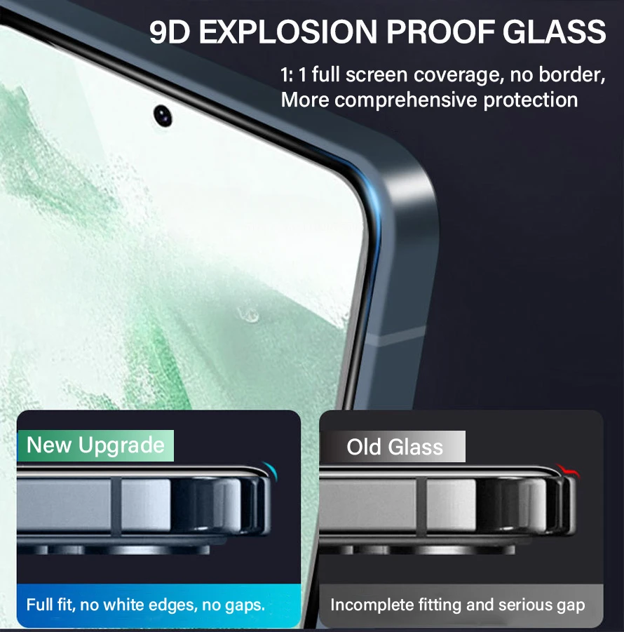 2PCS Tempered Glass For Samsung Galaxy S21 S22 S23 Plus S24 Ultra Screen Protectors Fingerprint Unlocking Galaxy S23 S21 S20 FE