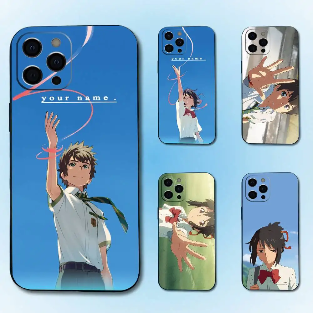 

Y-Your Name Phone Case For iPhone 17, 16,15,14,13,12,11 Plus,Pro Max, Others Soft Black Cover