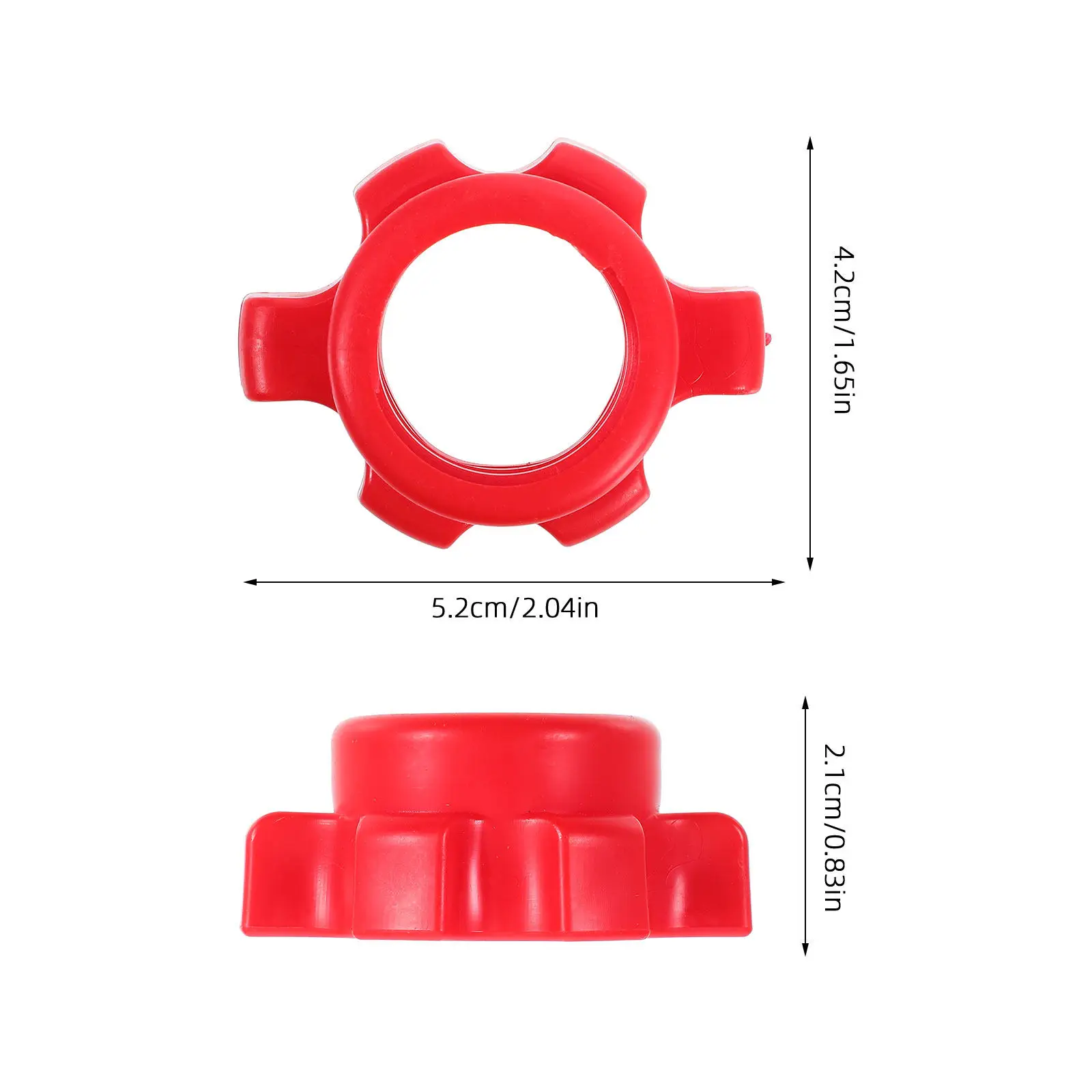 Picture 7: 4 Pcs Plastic Nut Dumbbell Bar Fixing Screw Barbell Safety Lock Fitness Equipment Hardware Dumbbell Bar fasterner for Home Gym