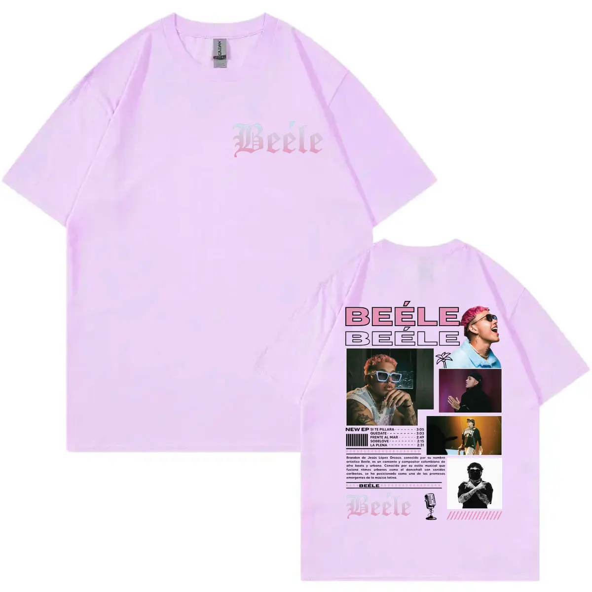 Singer Beele Graphic T Shirts Men Women Clothing Fashion Hip Hop T-shirt Summer Casual Loose Short Sleeve T-shirts Streetwear