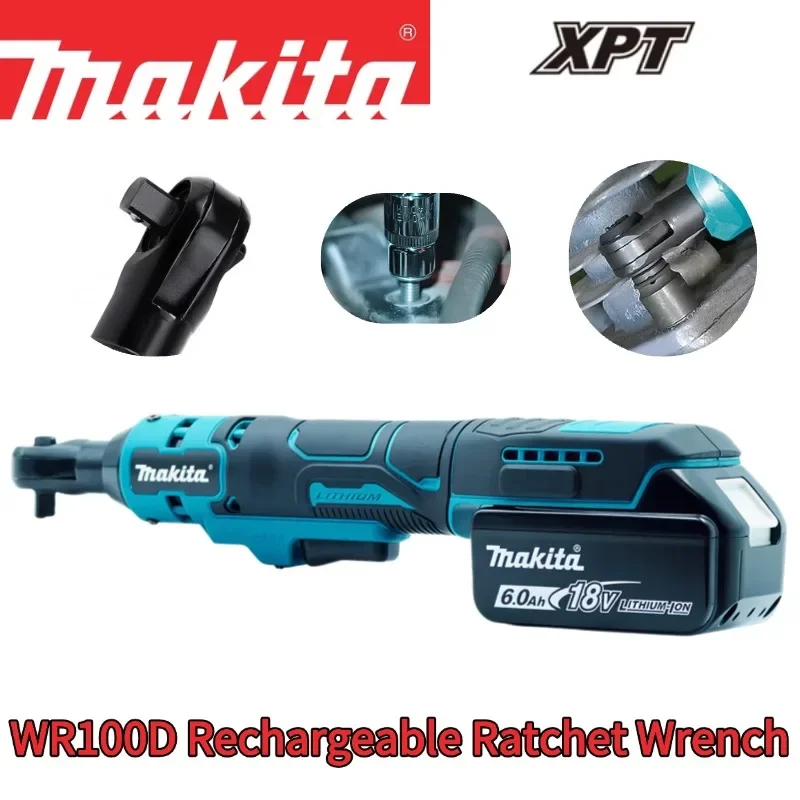 

100% Оригинальный аккумуляторный гайковерт Makita WR100D 3/8" и 1/4" с ультранизкой вибрацией для авторемонта и комфортного использования