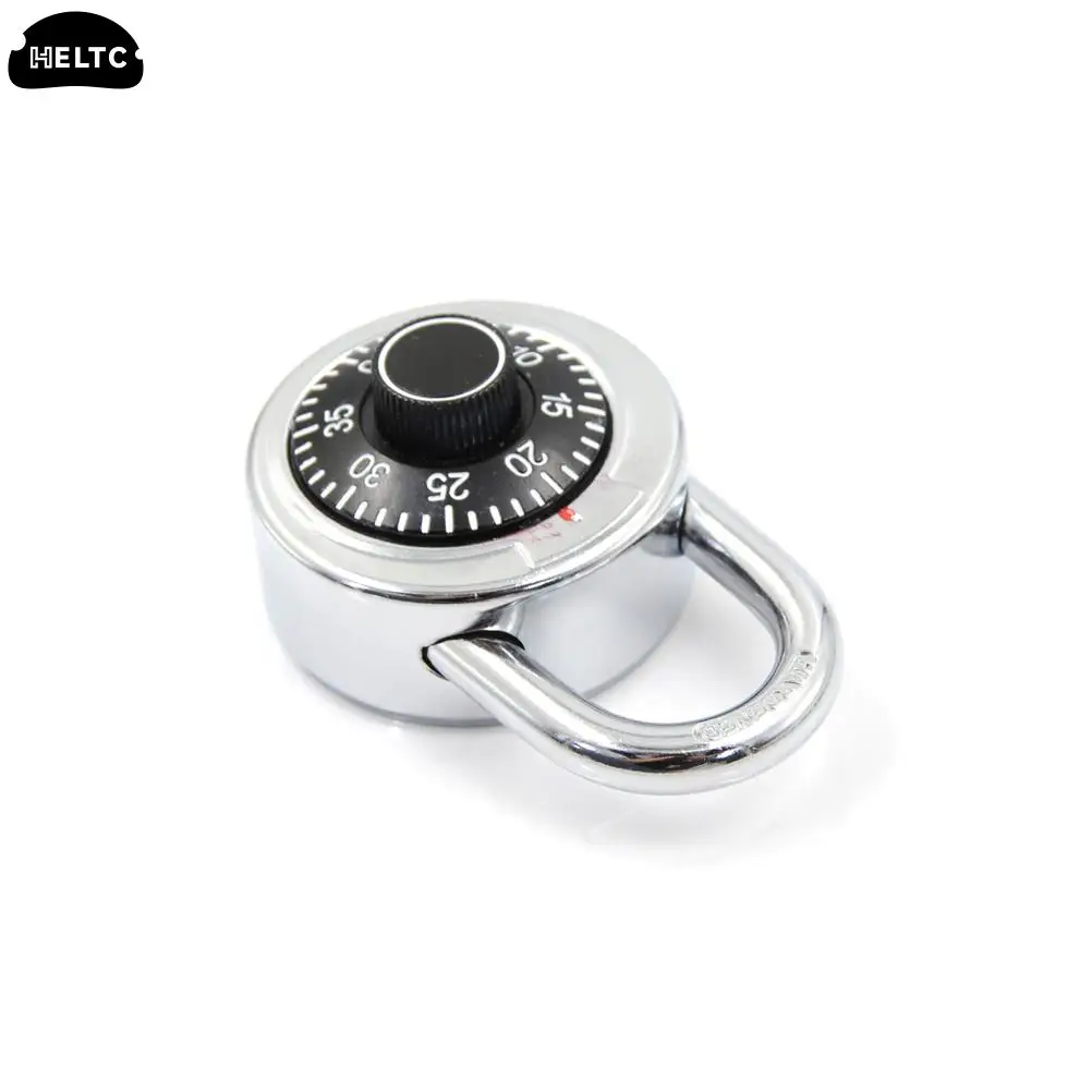 Round Rotary Digit Combination Padlock Round Number Code Lock Safe Security Zinc Alloy