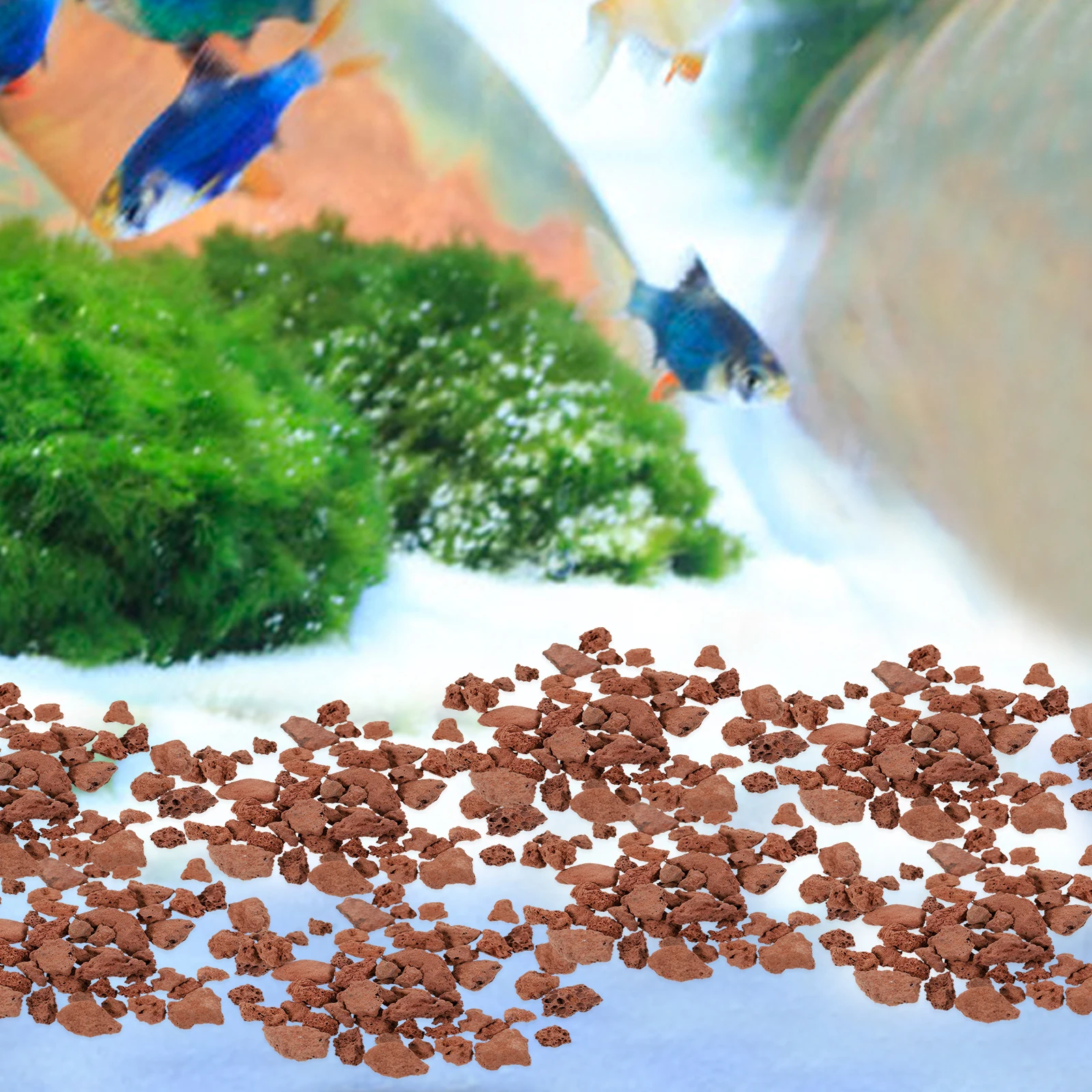 

60g Volcano Decorative Stones for S Table Mini Garden Layout Fish Tank Pond Realistic Appearance