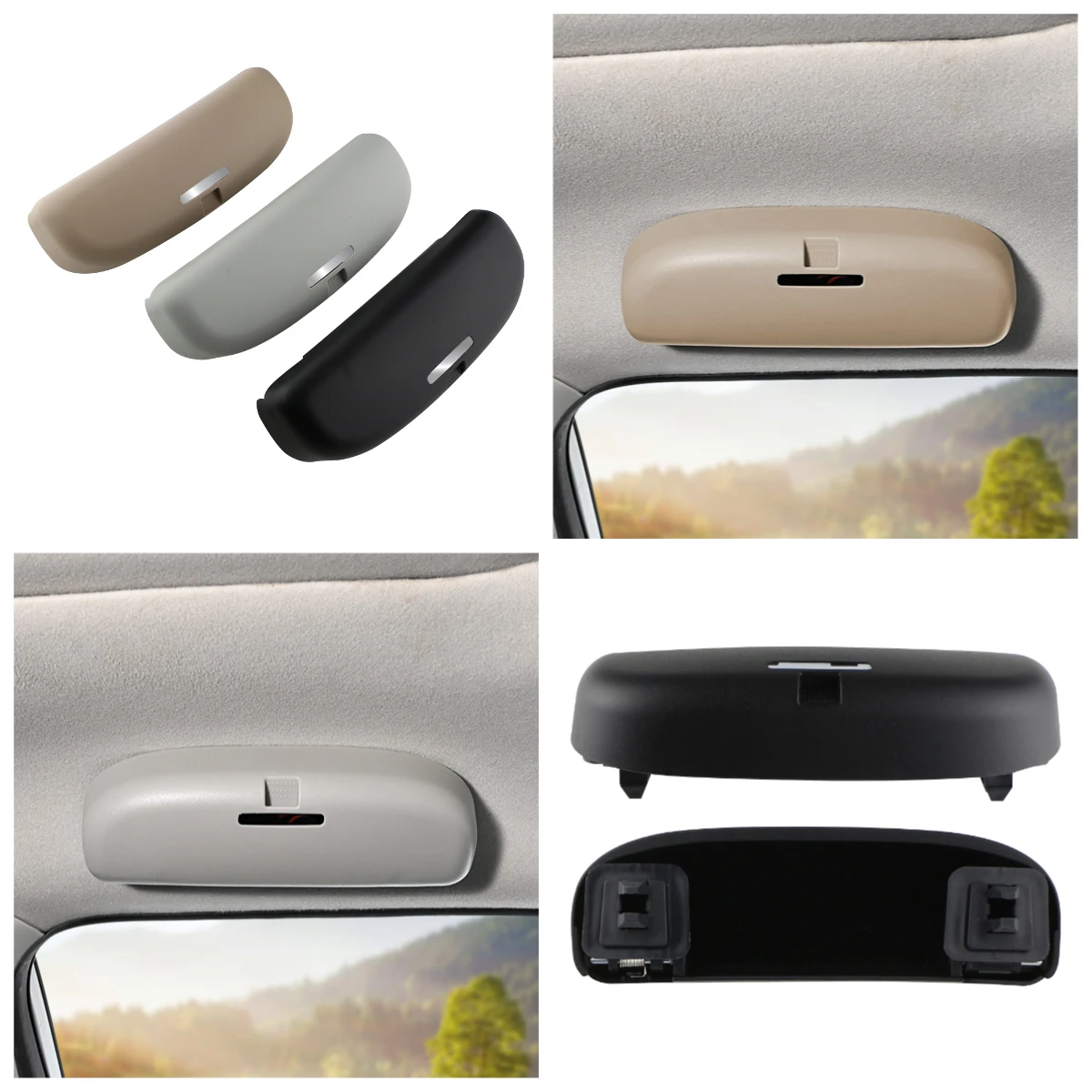 

Car Sunglasses Case for Jeep Compass 2018-2020 Renegade BU 2015-2025 Holder Glasses Sunglass Eyeglasses Box Accessories