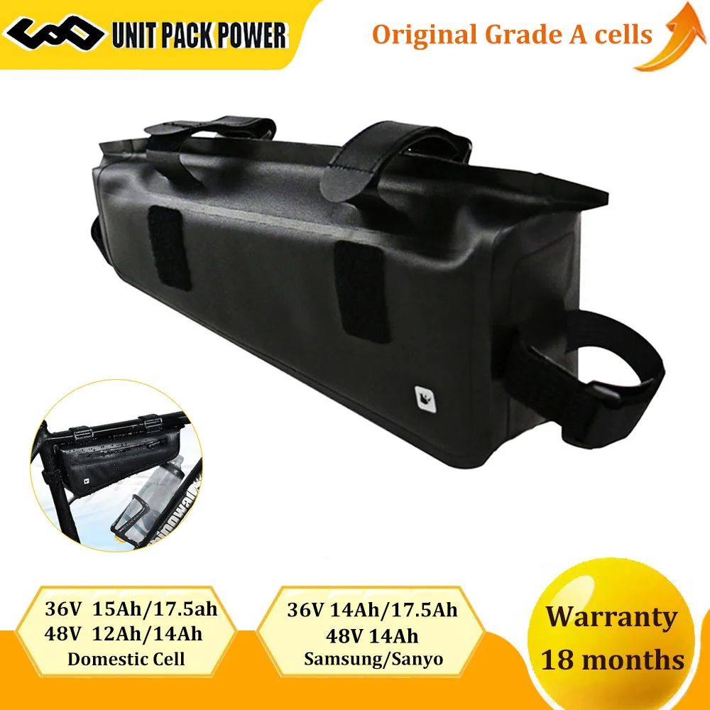 EBike Battery Triangle Waterproof 48V 36V Samsung Sanyo 18650 Lithium Battery Electric Bicycle Bateria 250W 350W 500W 750W 1000W