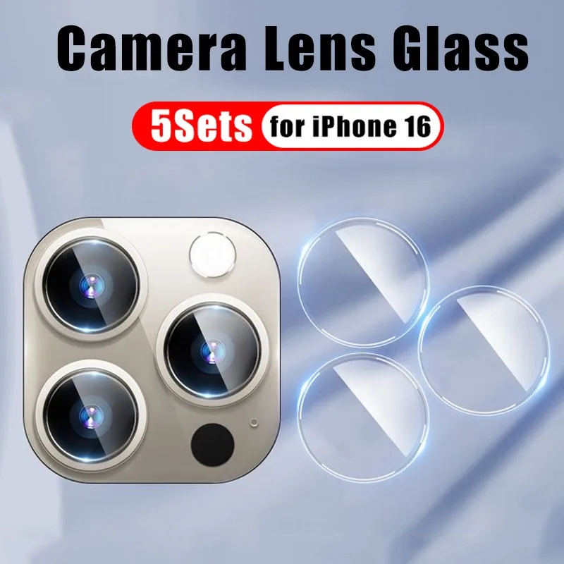Back Lens Tempered Glass For iPhone 16 15 Pro Max Plus Camera Lens HD Protector Cover for iPhone 15 16Plus 16Pro Max Glass Film