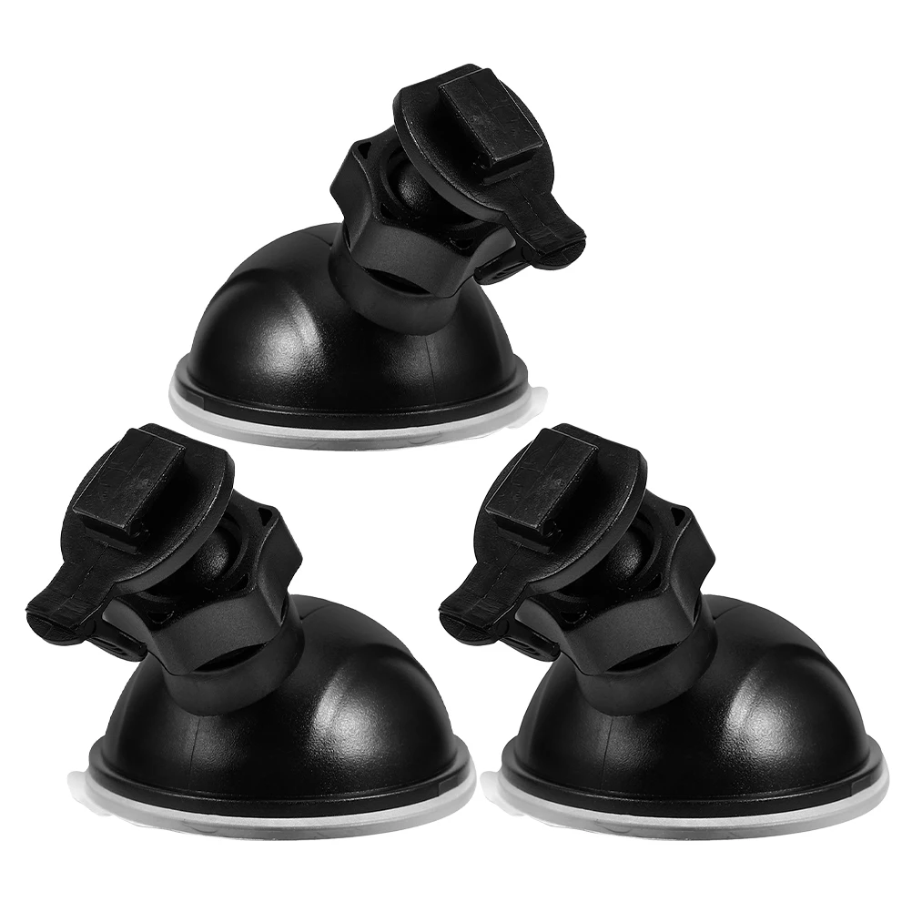 

3pcs Head Suction Cup Dash Cam Mount Recorder Holder Tripod Windshield Accessories Stable Single Lock 360Degree