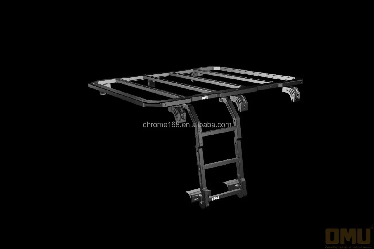 

OMU Genesis Aluminum Side Window Ladder for Jeep Wrangler JL Roof Luggage Rack Ladder Accessories