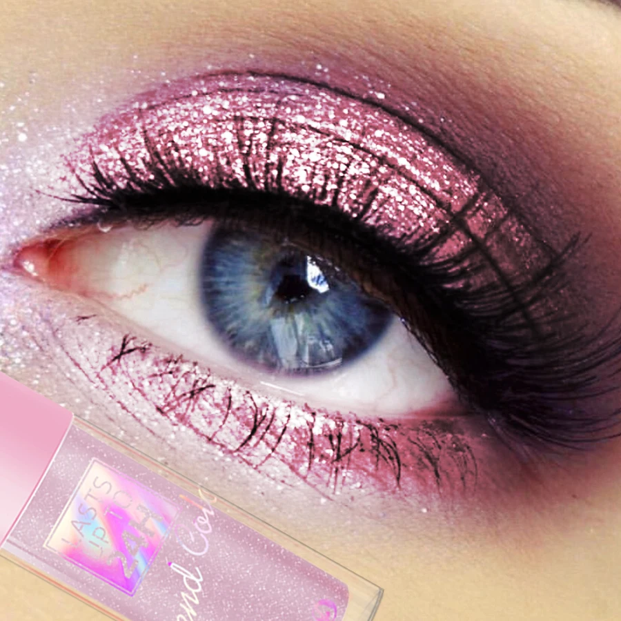 Sombra de Ojos Líquida con Brillo de 6 Colores, 1 Unidad, Metálica, Resistente a Manchas, Regalos de Maquillaje, Sombra de Ojos con Brillo Rosa y Azul, Cosmético para Cejas y Ojos