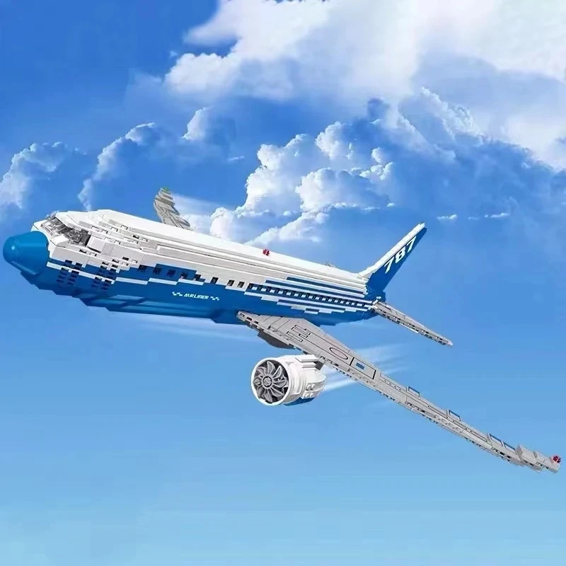 1353PCS Airline The Boeing 787 Dreamliner Building Blocks City Airplane Passenger Plane Transport Plane Bricks Toys For Kids