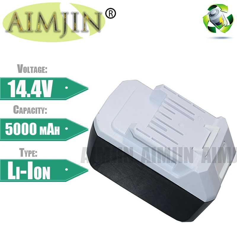 

Original for Makita 14.4V 5.0AH Rechargeable Li-Ion Battery for Makita BL1415G BL1413G BL1460G DC18WA UH480D UH520D UM165D