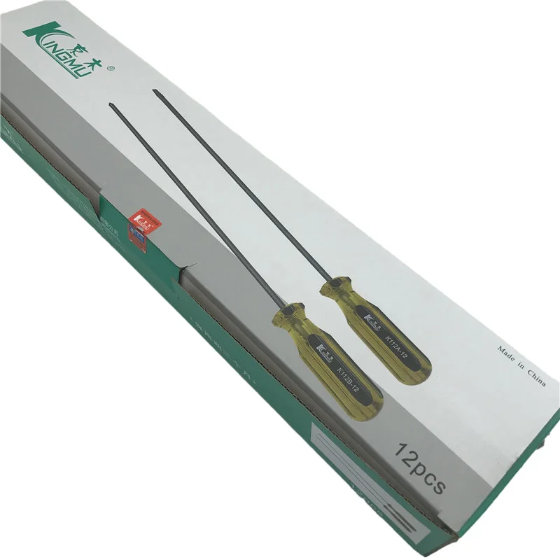 Jingmu K112a مفك براغي مستورد 10 بوصة 12 بوصة فتاحة كلمة واحدة مع أدوات إصلاح مغناطيسية