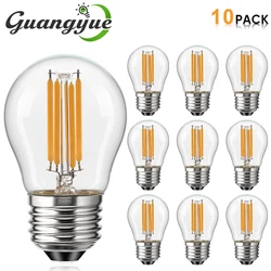 G45 Globe LED Light Bulb E26 E27 Base Edison Filament Ball Lamp 220V 110V 4W Mini Vintage String Light Replacement Bulbs