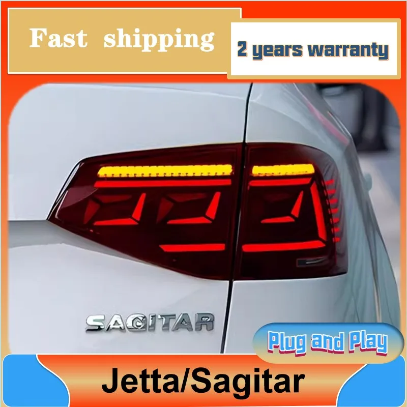 

Стайлинг автомобиля для VW Jetta, задние фонари 2012-2018 Sagitar, задние фонари Volkswagen, задние DRL, противотуманные фары, указатель поворота, задний ход
