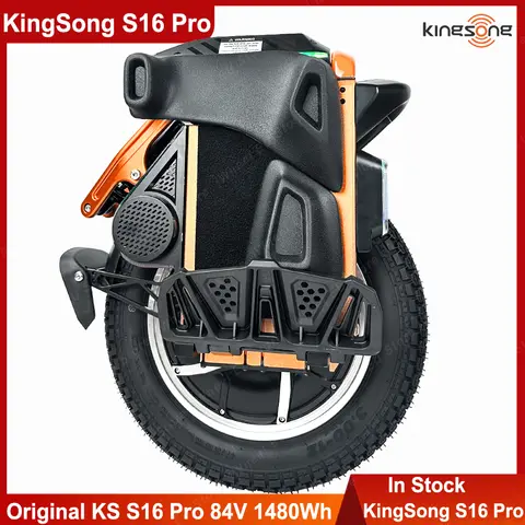 KingSong S16 Pro 84V 1480Wh 50S Spring Shock Suspension KingSong S16 Pro Electric Unicycle City Commuter for Adults APP Control