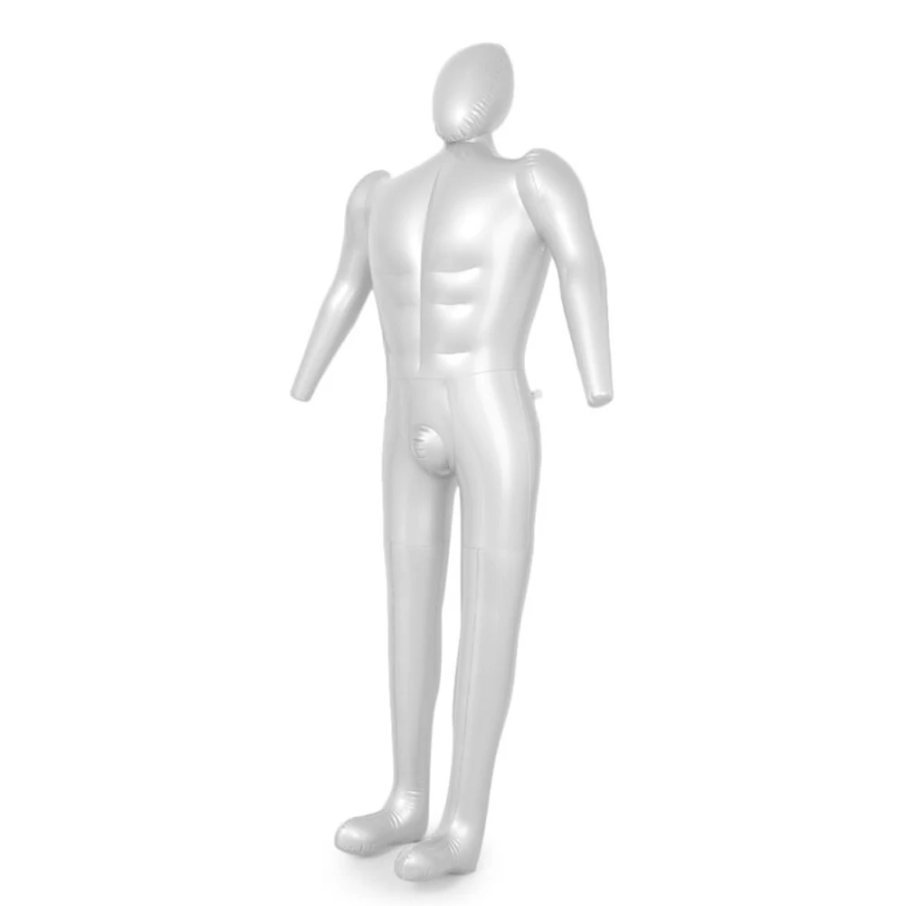 Man Full Body Inflatable Mannequin Male Dummy Torso Tailor Clothes Model Display DIY Apparel Sewing Supplies