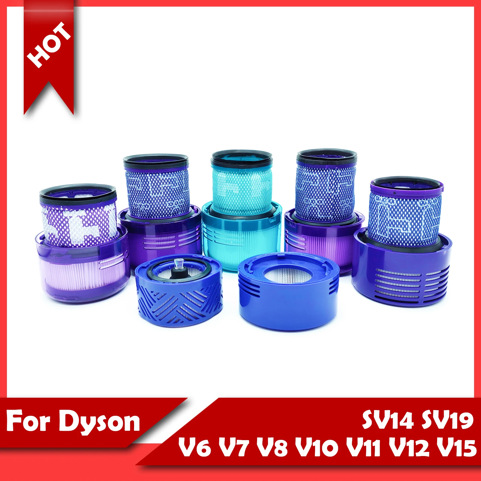 

For Dyson V6 V7 V8 V10 V11 V12 V15 SV14 SV19 Omni-Glide HEPA Filter Compatible with Dyson Vacuum Replacement Filters