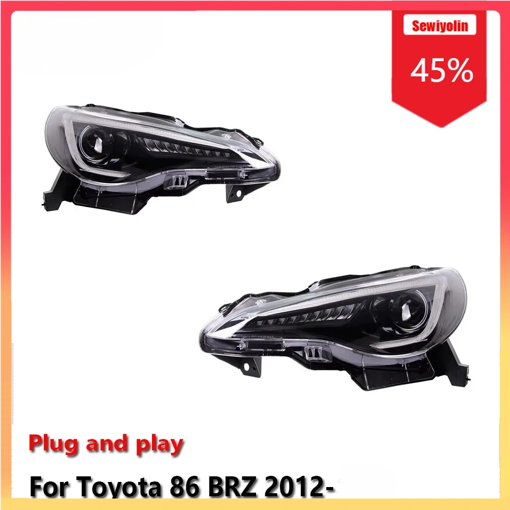 

Car LED Headlight Automobile Parts For Toyota 86 BRZ 2012-2020 Fog DRL Brake Turn Signal Lamp Plug and Play