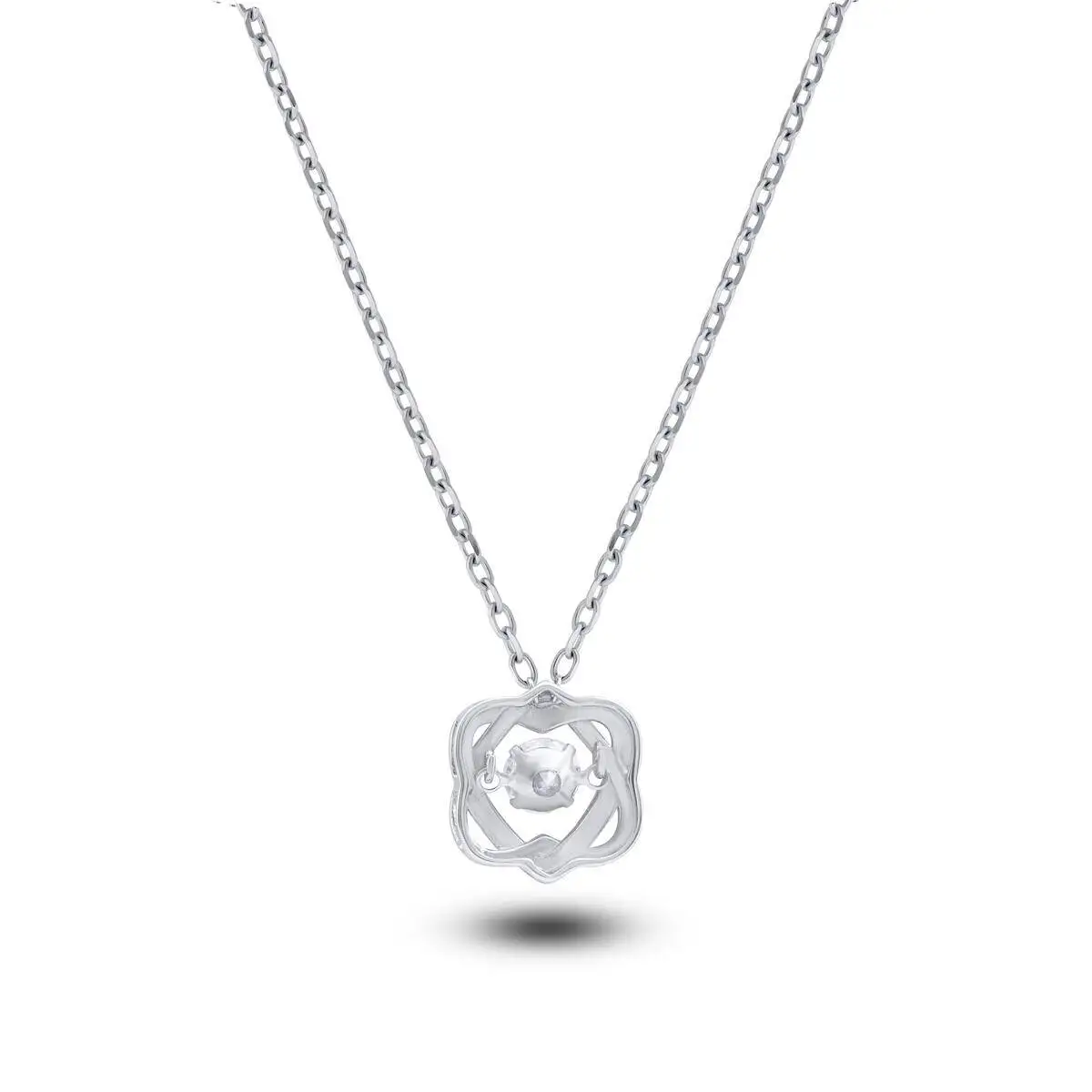 0.5 Carat Moissanite Women's Necklace D Color With Certificate 925 Sterling Silver Circulation Heart Pendant Necklace Minimalism 4