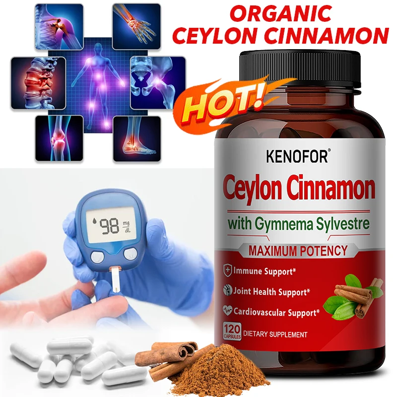 

Ceylon Cinnamon Capsules Are Antioxidants That Help Reduce Joint Pain, Glucose Metabolism and Blood Sugar Levels