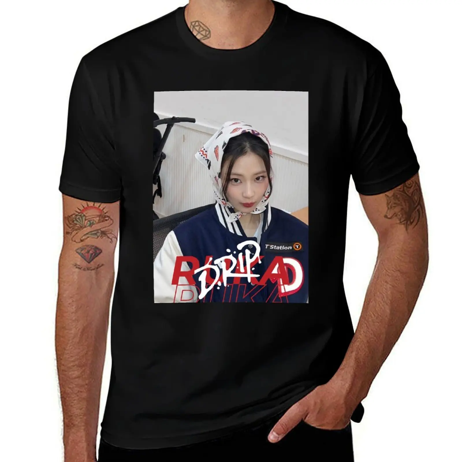 

BABYMONSTER DRIP RUKA FOREVER LIKE THAT LOVE IN MY HEART BILLIONAIRE CLIK CLAK MONTIEZ T-Shirt Blouse mens funny t shirts