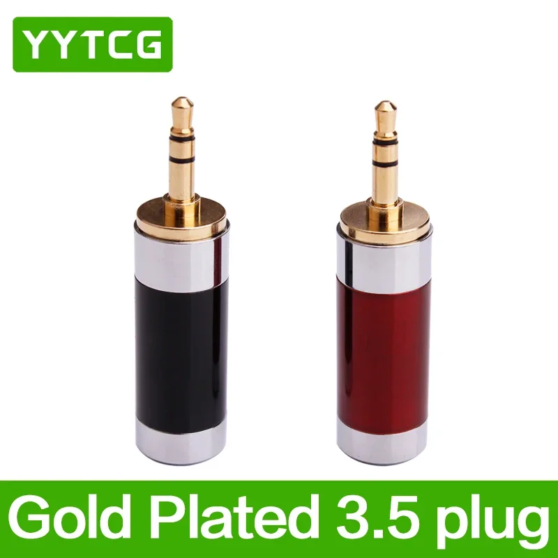 

YYTCG HiFi 3.5mm 3 Pole Repair Headphone Jack Audio Connector Plug 3.5mm Plugs Headphone Cable Solder