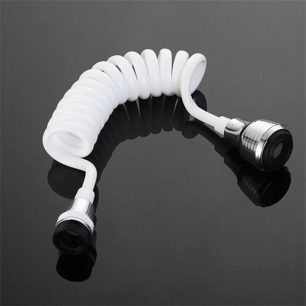 2-Speed Adjustable Sink Sprayer with Rotating Nozzle and Stretchable Hose for 22mm 24mm Faucet Thread Interfaces