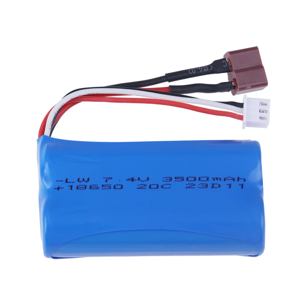 Akumulator litowo-jonowy 7,4 V 1500/2200/3000/3500/4000 mAh T Plug 18650 2S do części zamiennych do samochodów RC Wltoys 12423 10428 12429 12401