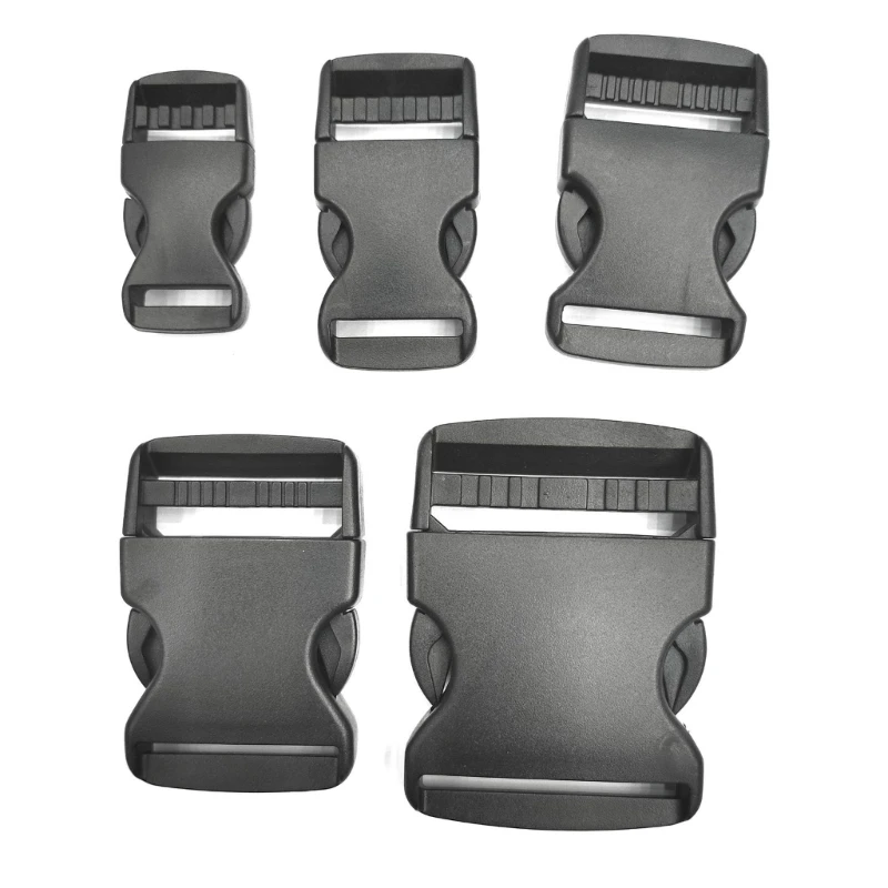 Durable Fastening Side Release Buckles Adjustable Plastic Buckle Clips Multiple Size Convenient Plastic Belt Buckle for Strap