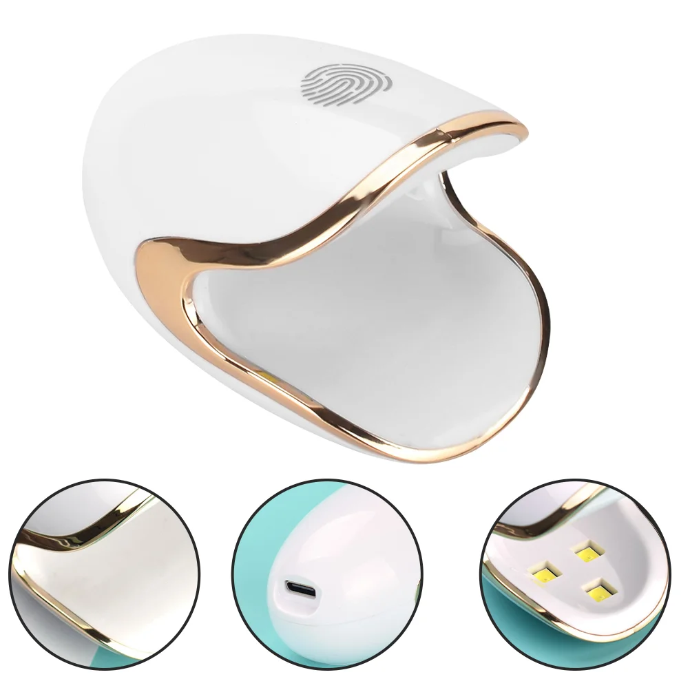 โคมไฟเล็บขนาดเล็กอุปกรณ์แต่งเล็บสําหรับยาทาเล็บโคมไฟแห้งยูวีเจลเครื่องเป่าเครื่อง USB