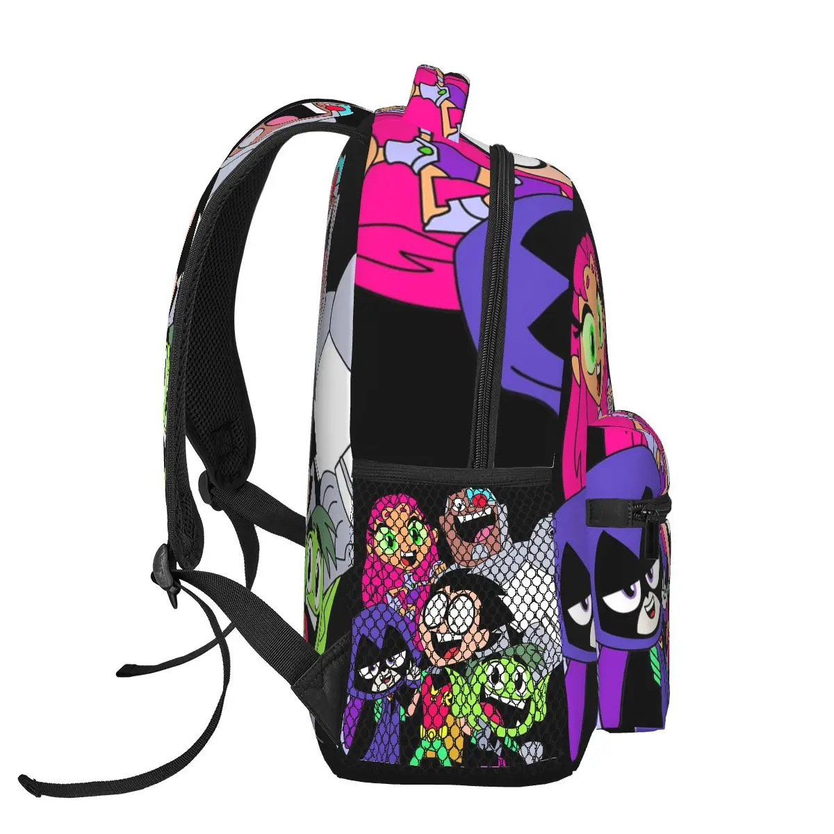 Teen Titans Picture Backpacks Boys Girls Bookbag Students School Bags Cartoon Kids Rucksack Shoulder Bag Large Capacity