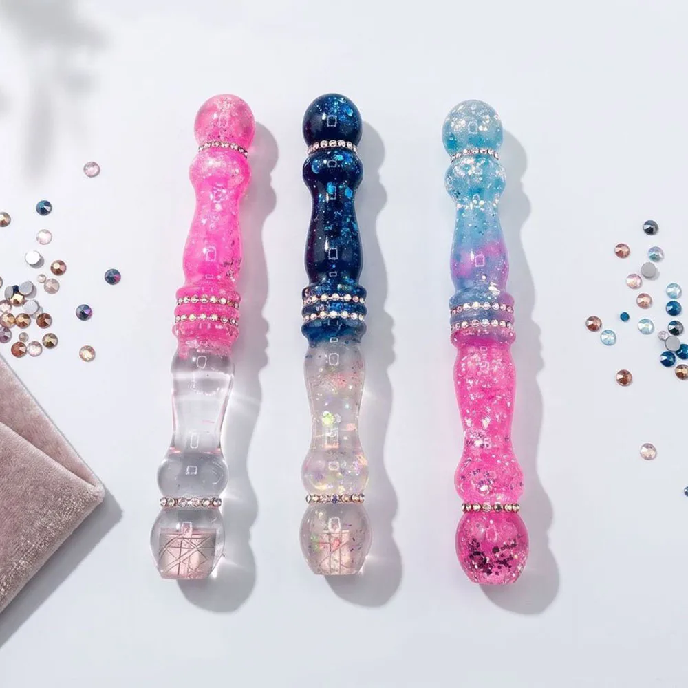 New Handmade Dreamy Diamond Painting Pen Rhinestone Decor Mix Color Shiny Resin Ergonomic Comfort Grip Diamond Embroidery Tool