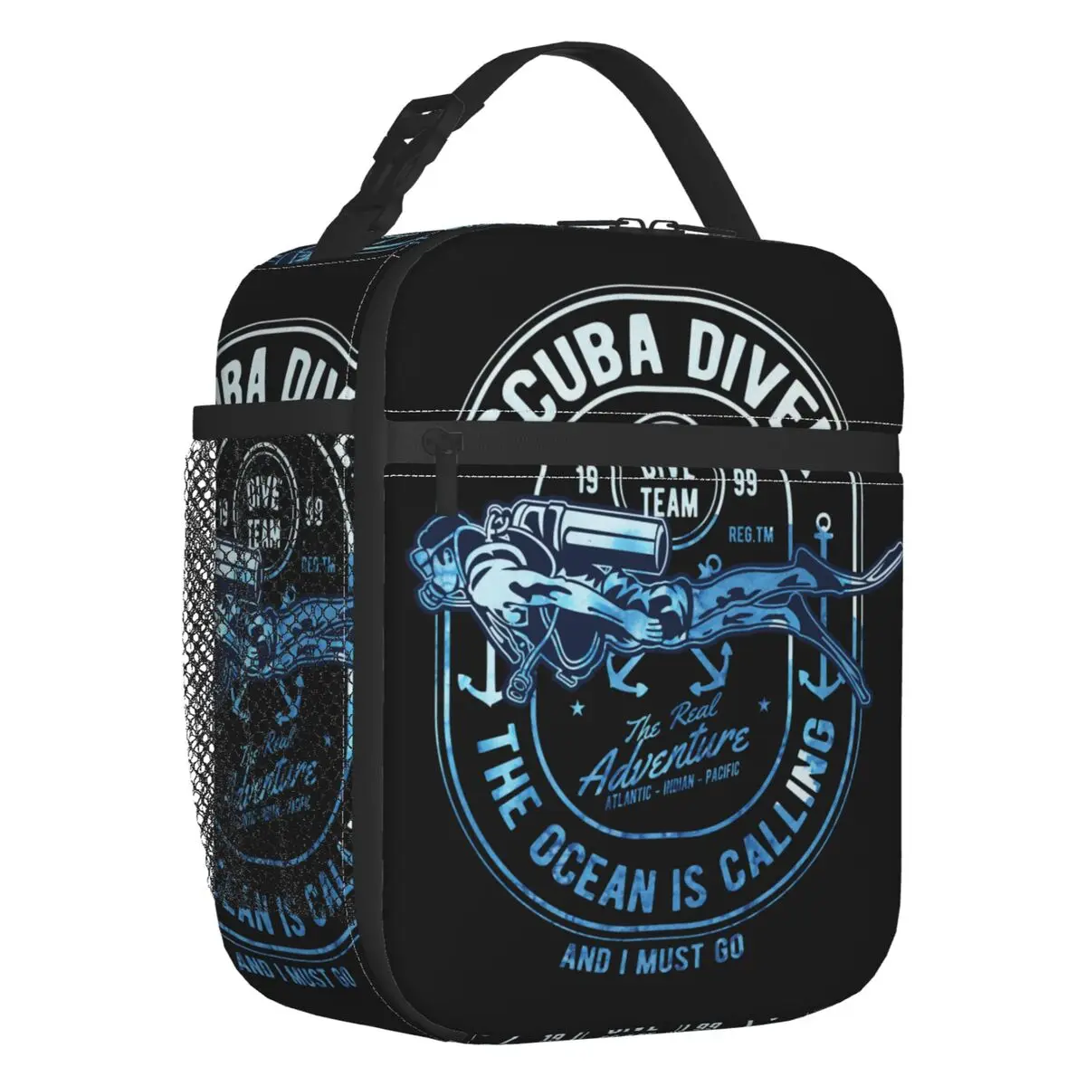 

Scuba Diver Resuable Lunch Box for Women Diving Lover Gift Thermal Cooler Food Insulated Lunch Bag Kids School Children