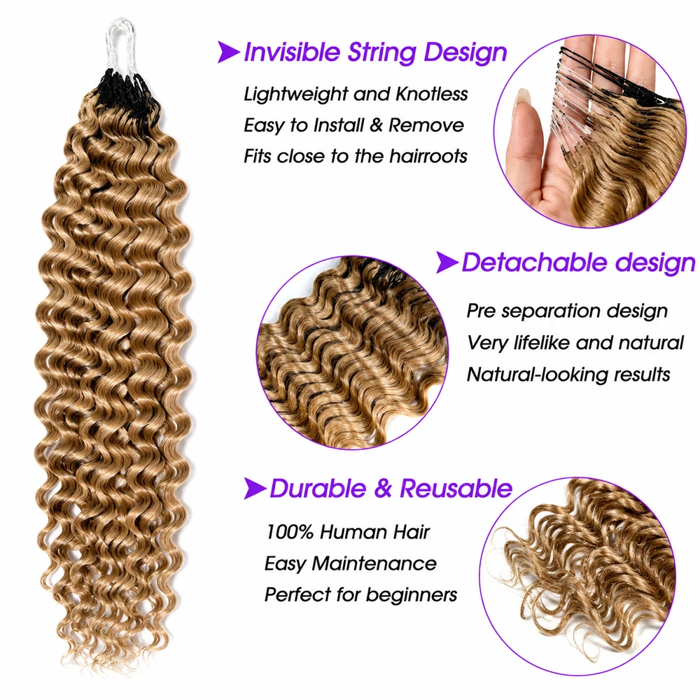 #27 Honey Blonde Deep Wave Fea - Hair Care Honey ulasan dan harga