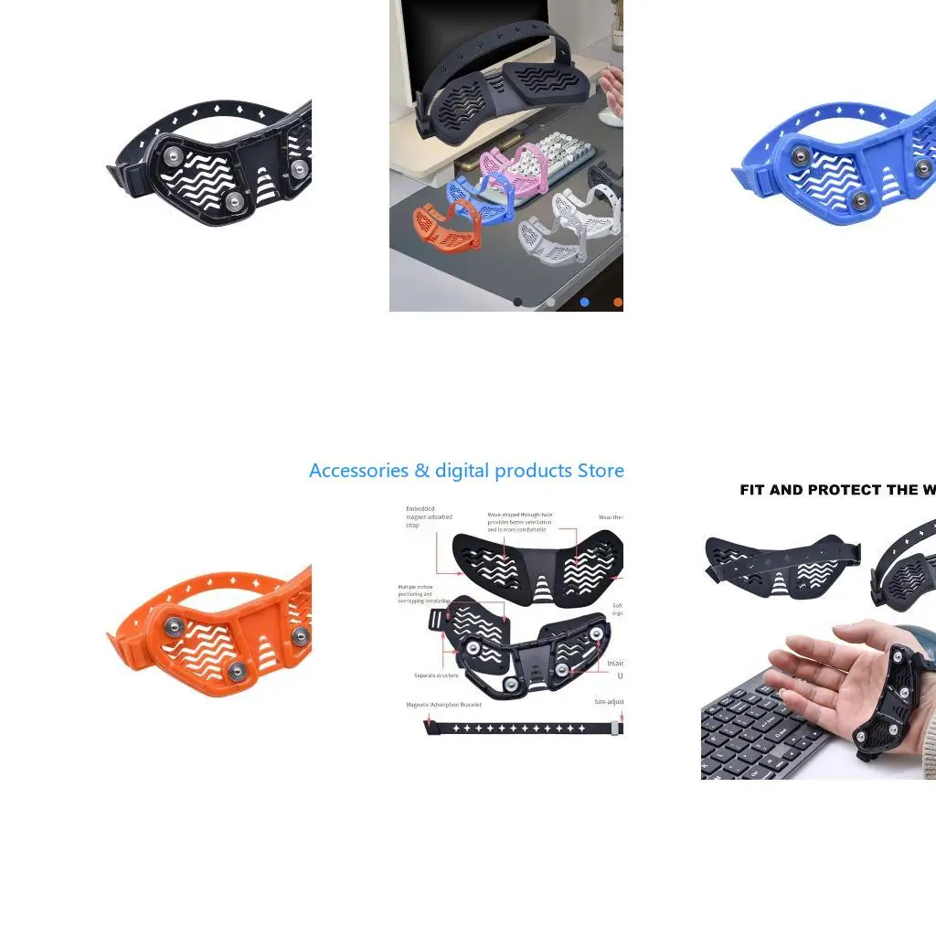 77JD Lightweight Travel Nonslip Mouse Pad With Wrist Support Silicone Wrist Rest