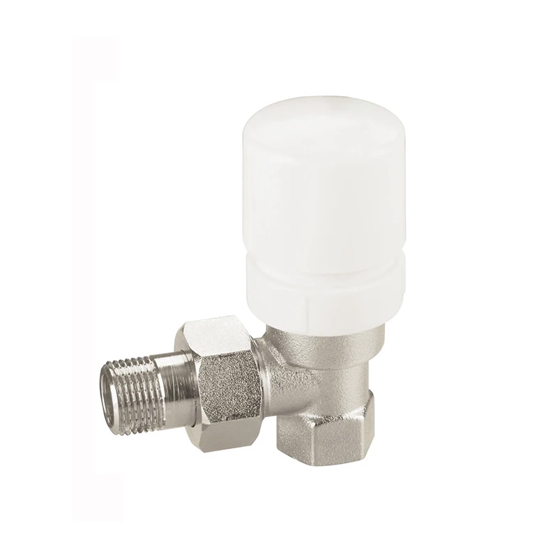 ATV&UTVThermostatic Radiator Angle Straight Valve Modern Apartment Hydronic Brass Nickel Plated Floor Heating System Radiant Wat