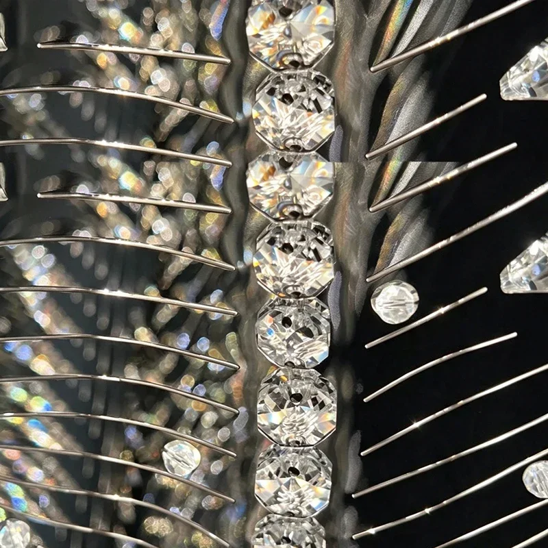New Eagles Luxury Design Living Room LED Lights Crystal Lamp Crystal Chandelier Modern Lighting Luster L100*W55*H80cm 110 V-220V